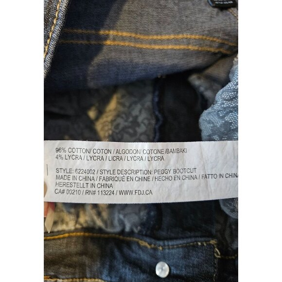 FDJ French Dressing Jeans Peggy Bootcut Denim Jeans Size 16 - Picture 8 of 8